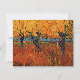 Willows at Sunset av Vincent van Gogh
