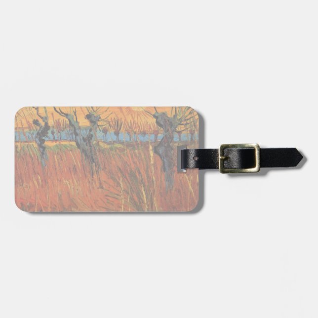 Willows at Sunset av Vincent van Gogh Bagagebricka (Horisontell Framsida)
