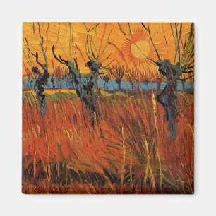 Willows at Sunset av Vincent van Gogh Magnet