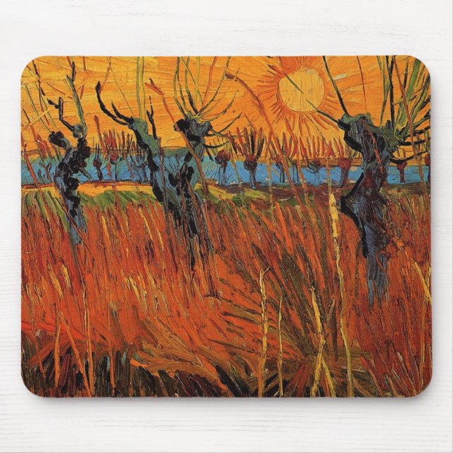 Willows at Sunset av Vincent van Gogh Musmatta (Framsidan)
