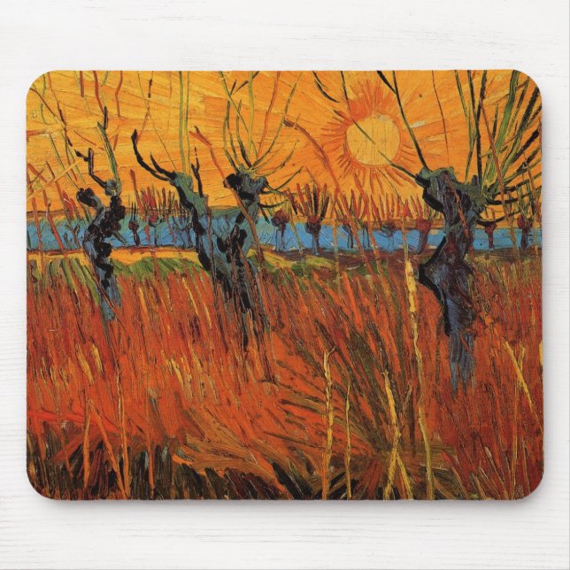Willows at Sunset av Vincent van Gogh Musmatta (Framsidan)