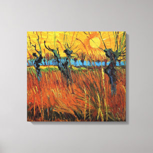 Willows at Sunset,Vincent van Gogh Canvastryck