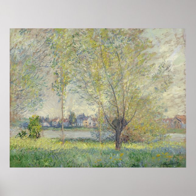 Willows Claude Monet 1880 Poster (Framsidan)