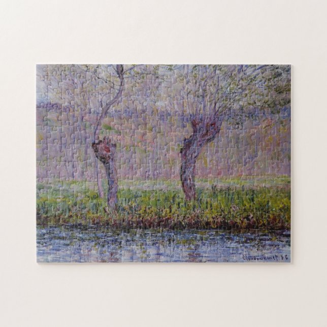 Willows in Springtime Monet Fine Art Pussel (Horisontell)
