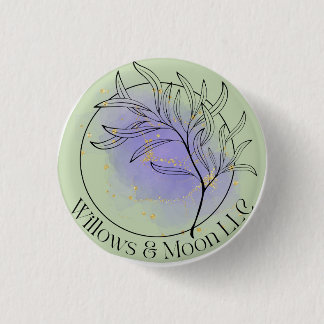 Willows & Måne Logotyp Pinback Button Knapp