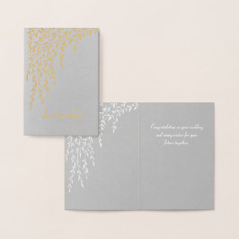 Willows Mini Bröllop Card Folierat Kort