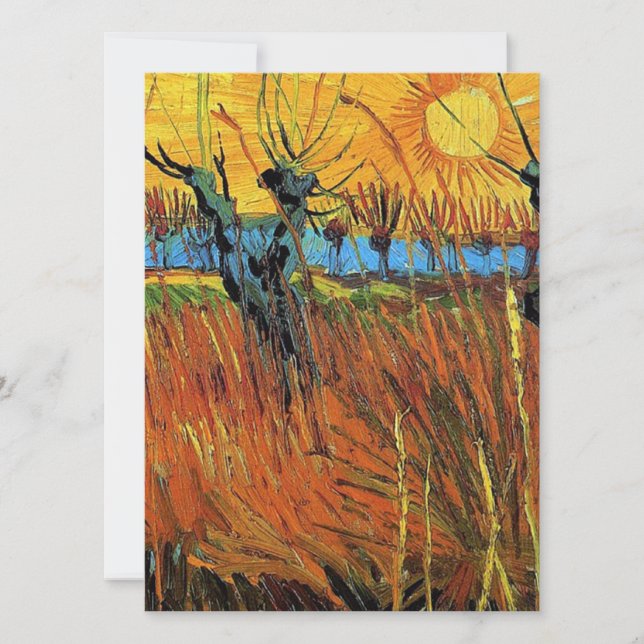 Willows på Sunset av Vincent van Gogh. (Framsida)