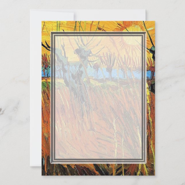 Willows på Sunset av Vincent van Gogh. (Framsida)