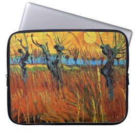 Willows på Sunset av Vincent van Gogh. Laptop Sleeve