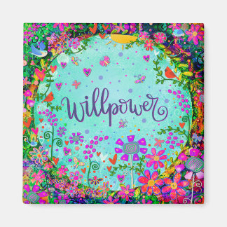 Willpower Blommigt Söt Colorful Inspiritivity Magnet