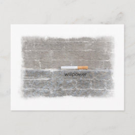 Willpower Quit Smoking Last Cigarette Vykort