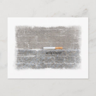 Willpower Quit Smoking Last Cigarette Vykort