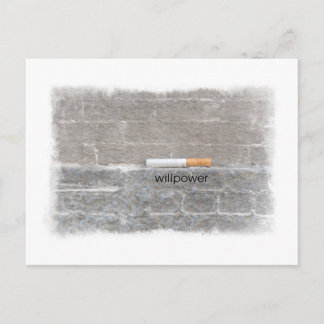 Willpower Quit Smoking Last Cigarette Vykort