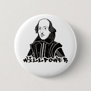 Willpower Will Shakespeare Porträtt Knapp