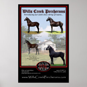 WILLS BÄCK PERCHERONS 2006 SHOW STRING POSTER