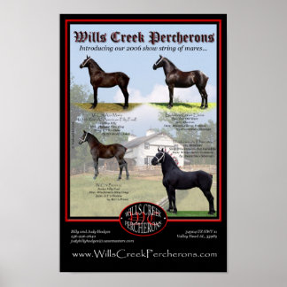 WILLS BÄCK PERCHERONS 2006 SHOW STRING POSTER