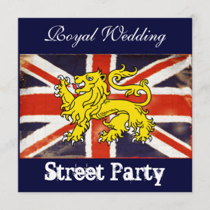 Wills & Kate Royal Street Party bjudan Inbjudningar
