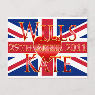 Wills & Kate Vykort