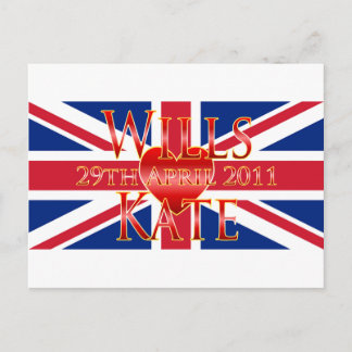 Wills & Kate Vykort