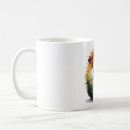 "Willy Guinea Gris: Vibrant Rainbow Hair" Kaffemugg