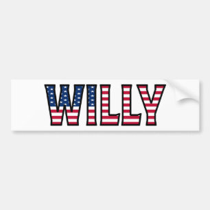 Willy Namn Vorname USA Aufkleber Sticker Auto Bildekal