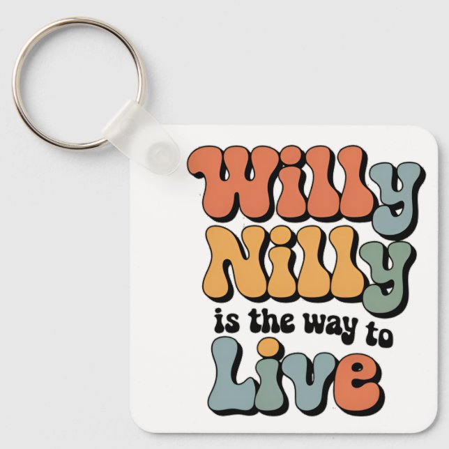 Willy Nilly är vägen till vintage Nyckelring (Framsida)