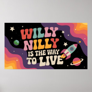 Willy Nilly är vägen till vintage Poster