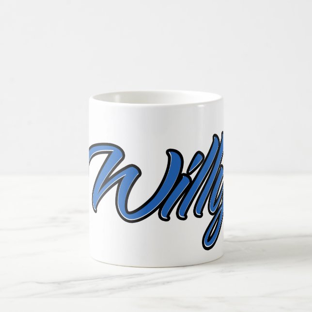 Willy Vorname Name blue Tasse Kaffeetasse Kaffemugg (Center)