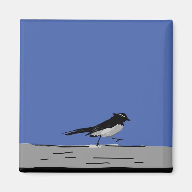 Willy Wagtail Magnet (Framsidan)