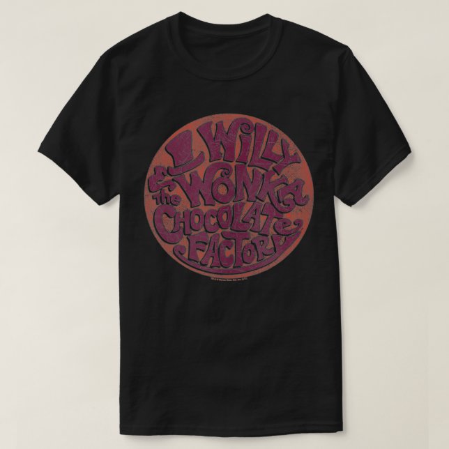 Willy Wonka and the Chocolate Factory Circle Logo  T Shirt (Design framsida)