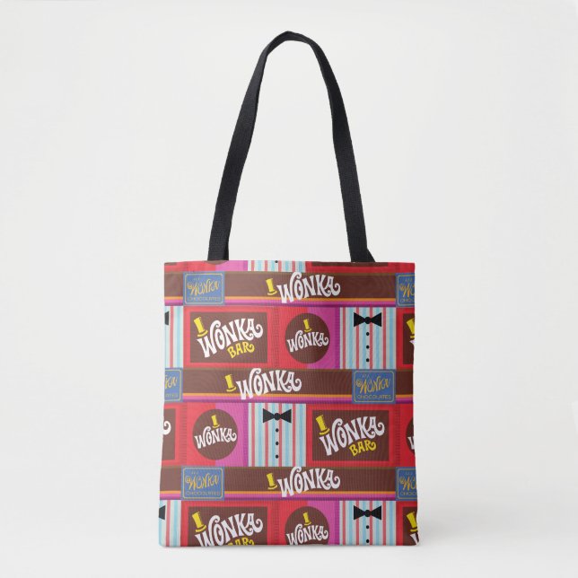 Willy Wonka Candy Mönster Tygkasse (Framsida)