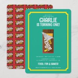 Willy Wonka & Chocolate Factory Birthday Inbjudningar