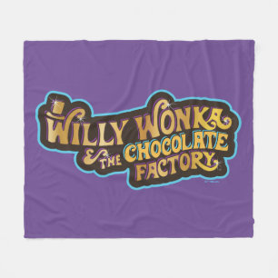 Willy Wonka & Chocolate Factory Logotyp Fleecefilt