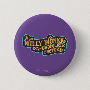 Willy Wonka & Chocolate Factory Logotyp Knapp