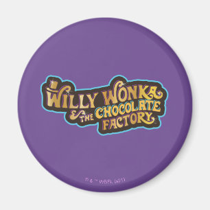 Willy Wonka & Chocolate Factory Logotyp Magnet