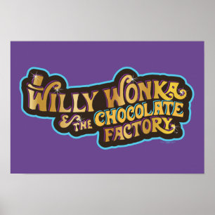 Willy Wonka & Chocolate Factory Logotyp Poster