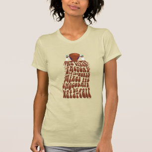 Willy Wonka Chocolate Waterfall Typography T Shirt