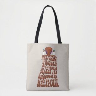 Willy Wonka Chocolate Waterfall Typography Tygkasse