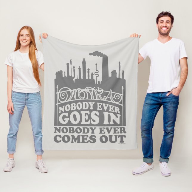 Willy Wonka Factory - Ingen kommer någonsin in Fleecefilt (På plats)