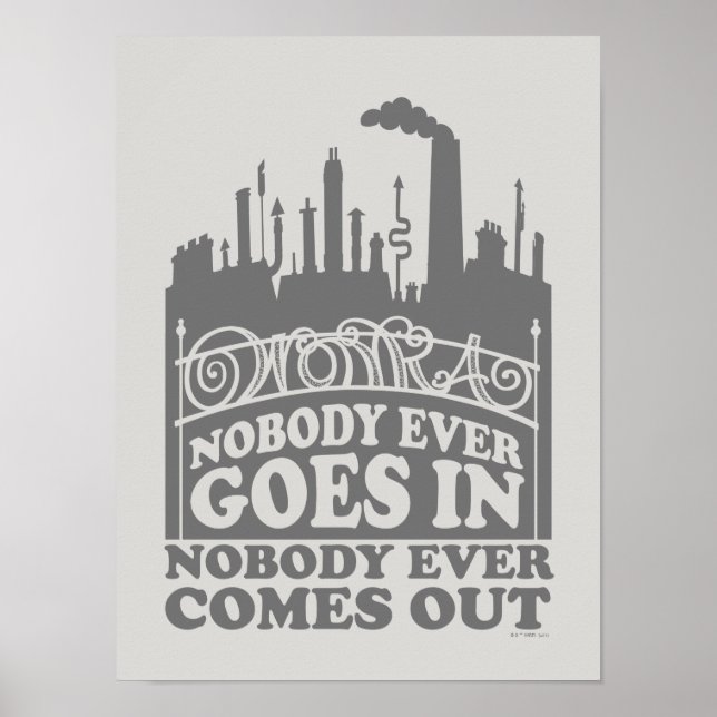 Willy Wonka Factory - Ingen kommer någonsin in Poster (Framsidan)