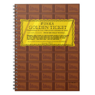 Willy Wonka Golden Biljett Anteckningsbok