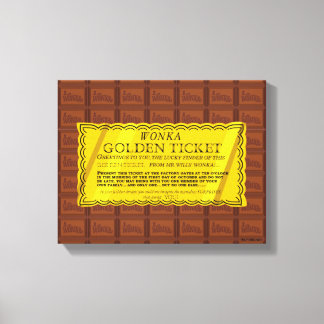 Willy Wonka Golden Biljett Canvastryck