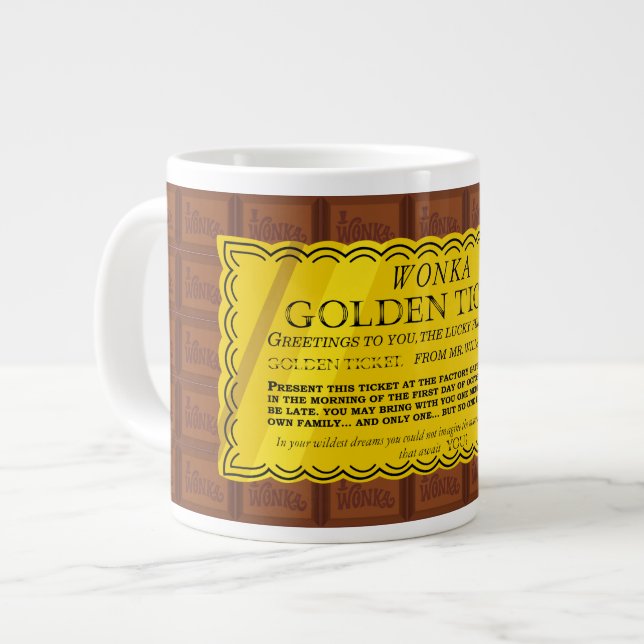 Willy Wonka Golden Biljett Jumbo Mugg (Framsida vänster)