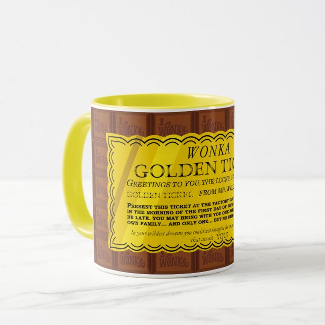 Willy Wonka Golden Biljett Mugg (Framsida vänster)