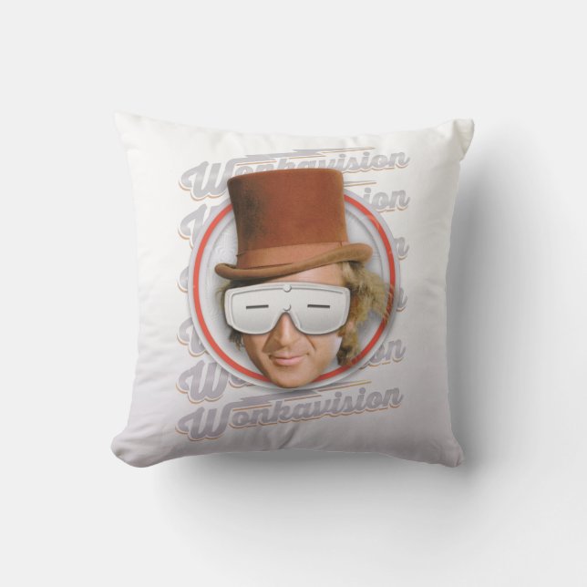 Willy Wonka i Wonkavision Goggles Kudde (Framsida)