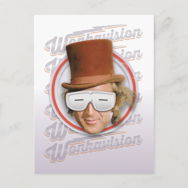 Willy Wonka i Wonkavision Goggles Vykort (Framsida)