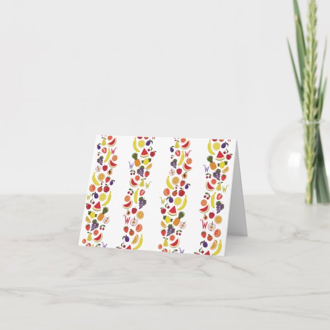 Willy Wonka Lickable Tapet Mönster Anteckningskort (Framsida)