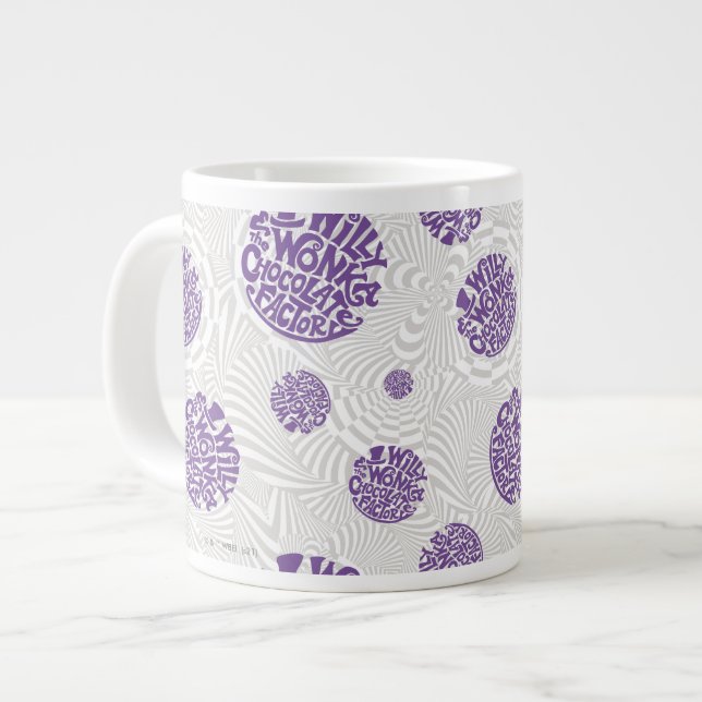 Willy Wonka Logotyp Psychedelic Graphic Jumbo Mugg (Framsida vänster)