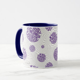 Willy Wonka Logotyp Psychedelic Graphic Mugg