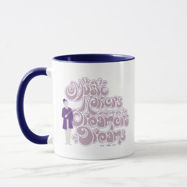Willy Wonka - Music Makers, Dreamers of Dreams Mugg (Vänster)